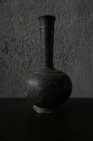 SOLD >zinc+silver vase