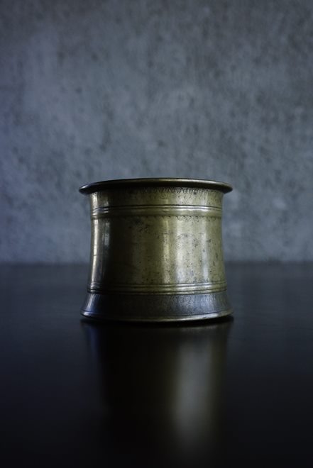 SOLD >bell brass holy cup