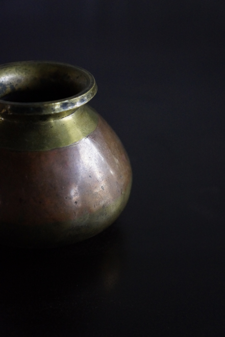 SOLD > copper+brass holy cup
