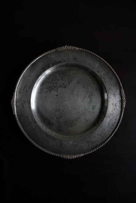 silverplated tray plate